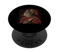 SPQR Empire Roman Legion Gato Guerrero gráfico japonés PopSockets PopGrip Adhesivo