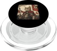 SPQR Empire Roman Legion Gato Guerrero gráfico japonés PopSockets PopGrip para MagSafe