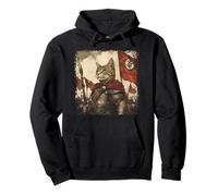 SPQR Empire Roman Legion Gato Guerrero gráfico japonés Sudadera con Capucha