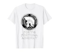 SPQR Fortis Fortuna Adiuvat Casco de Centurion Romano Camiseta gráfica económica, Hombre, Blanco, S