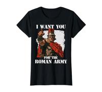 SPQR Guerrero Legionario Roma Centurión - Caesars Camiseta gráfica económica, Mujer, Negro, S