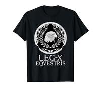 SPQR Legio X Águila Romana Camiseta gráfica económica, Hombre, Negro, L