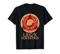 SPQR Legio X Águila Romana Camiseta gráfica económica, Hombre, Negro, M