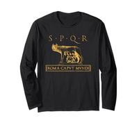 SPQR Roma Caput Mundi Ancient Rome Roman Empire Manga Larga