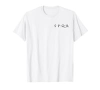 SPQR SENATUS POPULUS QUE ROMANUS REPÚBLICA ROMANA ROMA NEGRO Camiseta