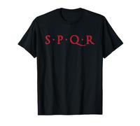 SPQR SENATUS POPULUS QUE ROMANUS REPÚBLICA ROMANA ROMA ROMA ROJA Camiseta