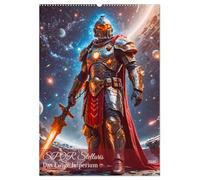 SPQR Stellaris - Das Ewige Imperium (Wandkalender 2026 DIN A2 hoch), CALVENDO Monatskalender: Ein Sci-Fi-Kalender mit römischen Legionären und Gladiatoren im All.