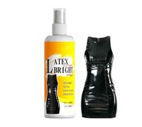 Spray Abrillantador De Látex 100 ml Agente Restaurador Alto Brillo No Graso | Spray Iluminador Para Ropa De Látex Para Cuidado Integral Diario y Aspecto Lujoso En Prendas Disfraces Pvc y Caucho