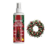 Spray abrillantador para árbol de Navidad, 100 ml, brillo navideño de larga duración para festivales en ventanas de casa, guirnaldas metálicas con ramas de pino para exposición