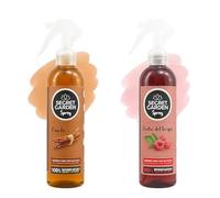 Spray Absorbe Olores | Neutraliza Malos Olores y Refresca el Ambiente | Uso en Textiles, Hogar y Oficina | Aroma Fresco y Duradero" (2-Pack) (FRTUOS DEL BOSQUE, CANELA)