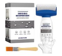 Spray Adhesivo Impermeable | Spray Impermeabilizante 300 ml - Kit de Reparación Versátil con Cepillo y Guantes para Juntas de Baño, Fundaciones, Piscina y Techo