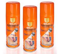 Spray Adhesivo Multisuperficie 200ml - Pegamento en Spray Multiuso Seca en 2 minuto, Resistente a la Humedad (Pack 3)