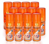 Spray Adhesivo Multisuperficie 400ml - Pegamento en Spray Multiuso Seca en 2 minuto, Resistente a la Humedad (Pack 12)