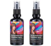 Spray alisador y suavizante para pelucas: desenredante antiencrespamiento y antiestática para pelucas naturales y sintéticas; aporta brillo sin dejar residuos grasos. (2pcs)