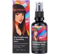 Spray alisador y suavizante para pelucas, solución spray acondicionador sin aclarado para pelucas, desenreda, suaviza y refresca, fórmula ligera, reduce el encrespamiento, no grasa (1, 50ml)