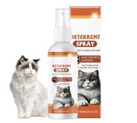 Spray antiarañazos para gatos, 120 ml, spray de entrenamiento de comportamiento de mascotas, ayuda eficaz para el entrenamiento del comportamiento, protección de muebles para suelos, sofás, cortinas