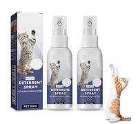 Spray antiarañazos para gatos, spray disuasorio para interiores y exteriores, evita que los gatos arañen muebles, plantas, sofás, alfombras y cortinas. Entrenamiento de comportamiento. (2pcs)