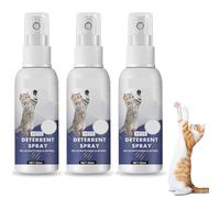 Spray antiarañazos para gatos, spray disuasorio para interiores y exteriores, evita que los gatos arañen muebles, plantas, sofás, alfombras y cortinas. Entrenamiento de comportamiento. (3pcs)