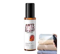 Spray antiestático, 100 ml, refrescante instantáneo de tela, removedor estático líquido de polietileno para ropa, elimina la adherencia estática de la ropa y las telas, 5.91 x 1.57 x 1.57 pulgadas