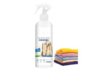Spray antiestático de 290 ml, removedor de electricidad estática para ropa, cabello, muebles, vehículos, spray anticrimpado apto para viajes para eliminar el encrespamiento, la adherencia, el polvo y