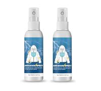 Spray Antiestático para Ropa,Anti Static Spray,Eficaz Reduce La Electricidad Estática En La Ropa Para Muebles De Lavandería y Armario De Coche,100ML*2PC