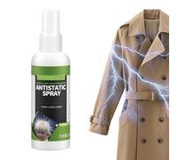 Spray Antiestático Para Ropa, Anti-Static-Spray, Spray Antiestático, Eficaz Reduce La Electricidad Estática En La Ropa Para Muebles De Lavandería Y Armario De Coche, 100ml
