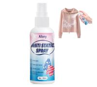 Spray Antiestático para Ropa, Anti Static Spray, Spray Antiestático, Spray Antiestático para Tejidos, Eficaz Reduce la Electricidad Estática, Adecuado para Ropa, Coches y Tejidos, 100ml