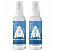 Spray Antiestático para Ropa, Anti Static Spray, Sprays-Antiestático para Tejidos, Sprays-Antiarrugas Ropa con Efecto Antiestático, Eficaz Reduce La Electricidad Estática, 100 ml, 2 Piezas