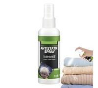 Spray antiestático para ropa - Spray estático | 100 ml Siminador de Electricidad Estática Spray Antiestático Spray 100ml Spray Antiestático Refrescante Telas Siminador de Olor Spray Tejido en Voy