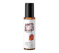 Spray antiestático, refrescante de tela, removedor estático, removedor estático, removedor de estática de ropa, capacidad de 100 ml, fórmula no irritante, agua desionizada, tensioactivos,