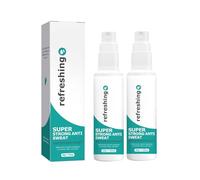 Spray antitranspirante, desodorante antisudor en hiperhidrosis, para manos, pies y cabeza - detiene la transpiración en áreas problemáticas, capa de pulverización invisible, sin pegamento ni residuos
