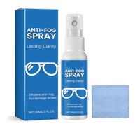 Spray Antivaho para Gafas,Liquido Antivaho Gafas Spray,Sprays Limpiador Arañazos,Sprays Limpiador Lentes Antirrayas,con Paño de Limpieza,para Parabrisas Binoculares o Superficies de Espejo,30 ml