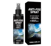 Spray antivaho: solución de cien mililitros, fórmula de claridad rápida, tratamiento de visibilidad de larga duración, líquido universal para el cuidado de lentes | Coche parabrisas espejo casco viser