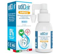 Spray Auricular para Higiene del Oído Diaria UdiClair SoftSpray 50ml - Disuelve y Elimina el Cerumen - Limpieza de Oídos para Adultos y Niños - Solución Isotónica con Manzanilla Made in Italy