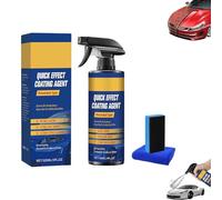Spray avanzado de revestimiento de acción rápida para coche, protector de pintura y removedor de arañazos de coche, spray de revestimiento de cerámica para brillo y protección, esmalte de cera