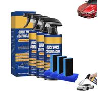 Spray avanzado de revestimiento de acción rápida para coche, protector de pintura y removedor de arañazos de coche, spray de revestimiento de cerámica para brillo y protección, esmalte de cera