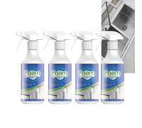 Spray Away Glass Cleaner, Bathroom Cleaner, For Use On Toilet Bowl, Kitchen Oil Stains, Tile And Wall, Multi Foam Remover For Deep Cleaning, Soft Scrub,Removes Stains Without Damaging Finishes (4PCS)