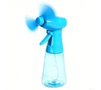 Spray Bottle Fan - Handheld Misting Cooler | Quiet AA Battery-Powered