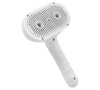 Spray Brush Cats, Dog Massager Grooming Steamer, 7,48 x 4,33 x 2,68 pulgadas, Pet Mist Comb, Soothing Feature, Ergonómico Soft Handle for Cat Lovers, Family Pets Care, White and Pink