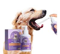 Spray Bucal para Perros,Previene Mal Aliento, Placa y Sarro Dientes, Aliento Fresco para Perros y Gatos, Cuidado oral para mascotas, No necesita Cepillo de Dientes