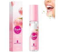 Spray Bucal,Spray Refrescante Natural Para Aliento Fresco Duradero,Spray Bucal Mal Aliento,Ambientador Portátil para Aliento Fresco,Sabor Melocotón 18ml