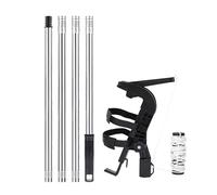 Spray Can Extension Pole - Nylon + Acero Inoxidable 2,8 - | Adaptador Pulverizador De Largo Alcance Con Spray Can Extension Pole | Rodillo De Pintura Extensio Polê Para Trabajo Al Aire Libre, Pintura