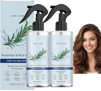 Spray Capilar de Agua de Arroz y Romero, Spray para el Cabello con Romero, Acondicionador Nutritivo sin Enjuague, para Brillo y Fortalecimiento del Cabello