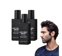 Spray capilar densificante, spray natural con aceite de ricino para el cuidado del cabello, hidratante y fortalecedor para cabello seco y dañado, reduce la aparición de puntas abiertas (3 botellas)