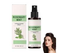 Spray capilar fortalecedor de romero y menta, spray de aceite y sérum hidratante para el cuidado del cuero cabelludo; tratamiento hidratante y suavizante para un cabello brillante