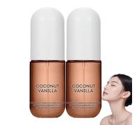 Spray Corporal De Coco De Vainilla Para Mujeres, Niebla De Fragancia De Larga Duración, Spray Corporal Concentrado Con Aceites Esenciales, Hidratante Y Refrescante (2pcs)