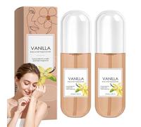 Spray corporal de vainilla para mujer, niebla perfumada para el cabello y el cuerpo de larga duración con ligero aroma, perfume hidratante para piel de vainilla, spray aromático para el cabello