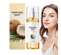 Spray corporal de vainilla y coco para mujer, spray corporal y cabello de larga duración, fragancia refrescante e hidratante, fragancia ligera para cada día, tamaño de viaje de 88 ml (1 unidad)