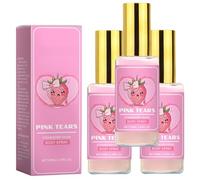 Spray Corporal Lágrimas Rosas, Leche Corporal en Spray Fresa Fresca, Frescura de larga duración, Fragancia fresca