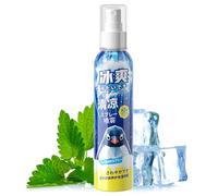 Spray Corporal Refrescante - 150ml Corporal No Pegajosa - Crema Hidratante Calmante con Boquilla Giratoria 360° para Hombre Deporte Viaje Playa Sol